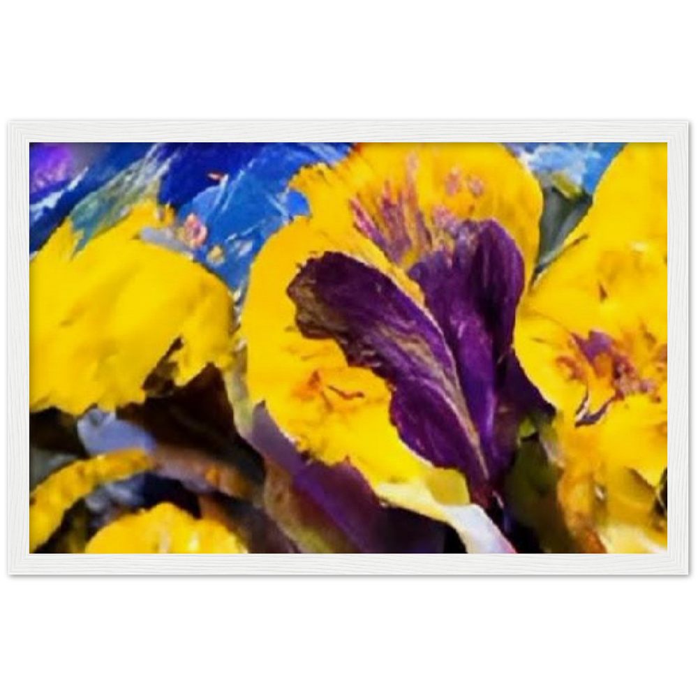 Mama's Pansy Museum-Quality Matte Paper Wooden Framed Poster