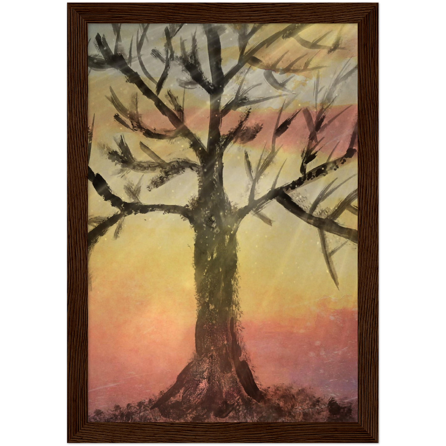 Autumns End Premium Matte Paper Wooden Framed Poster