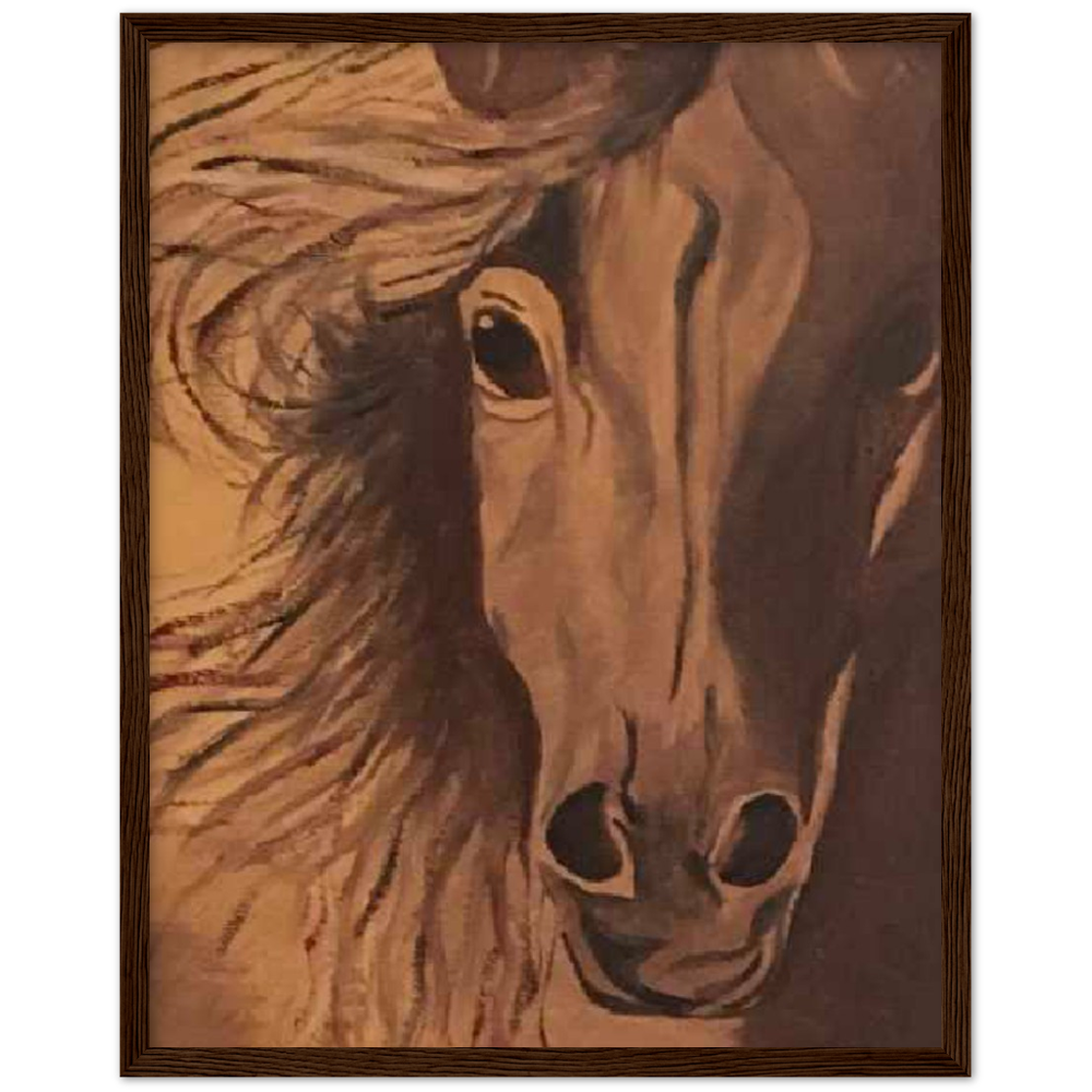 Horse Premium Matte Paper Wooden Framed Poster