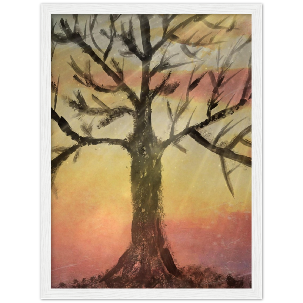 Autumns End Premium Matte Paper Wooden Framed Poster