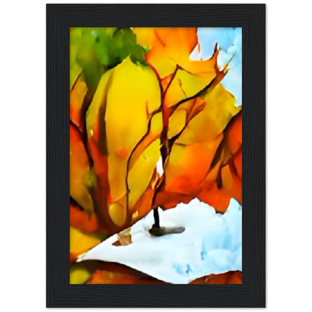 First Snow Premium Matte Paper Wooden Framed Poster