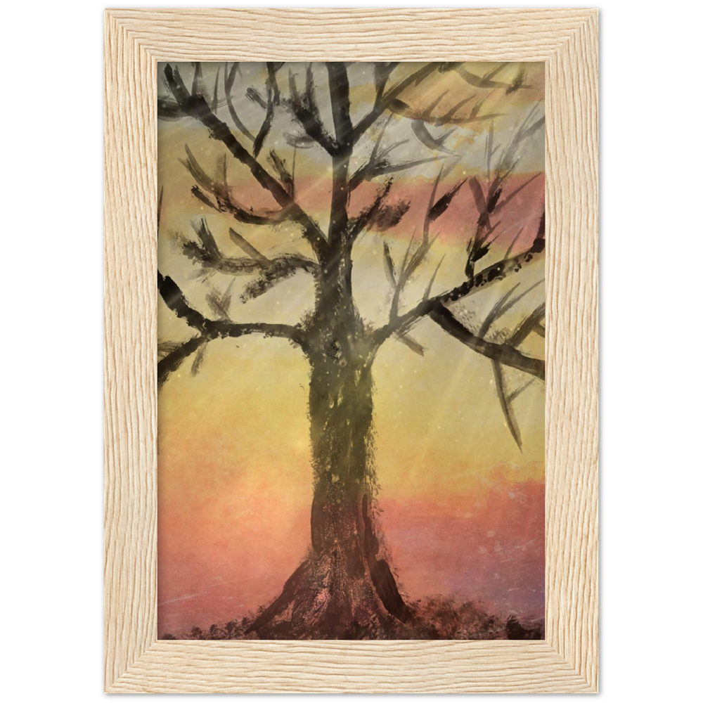 Autumns End Premium Matte Paper Wooden Framed Poster