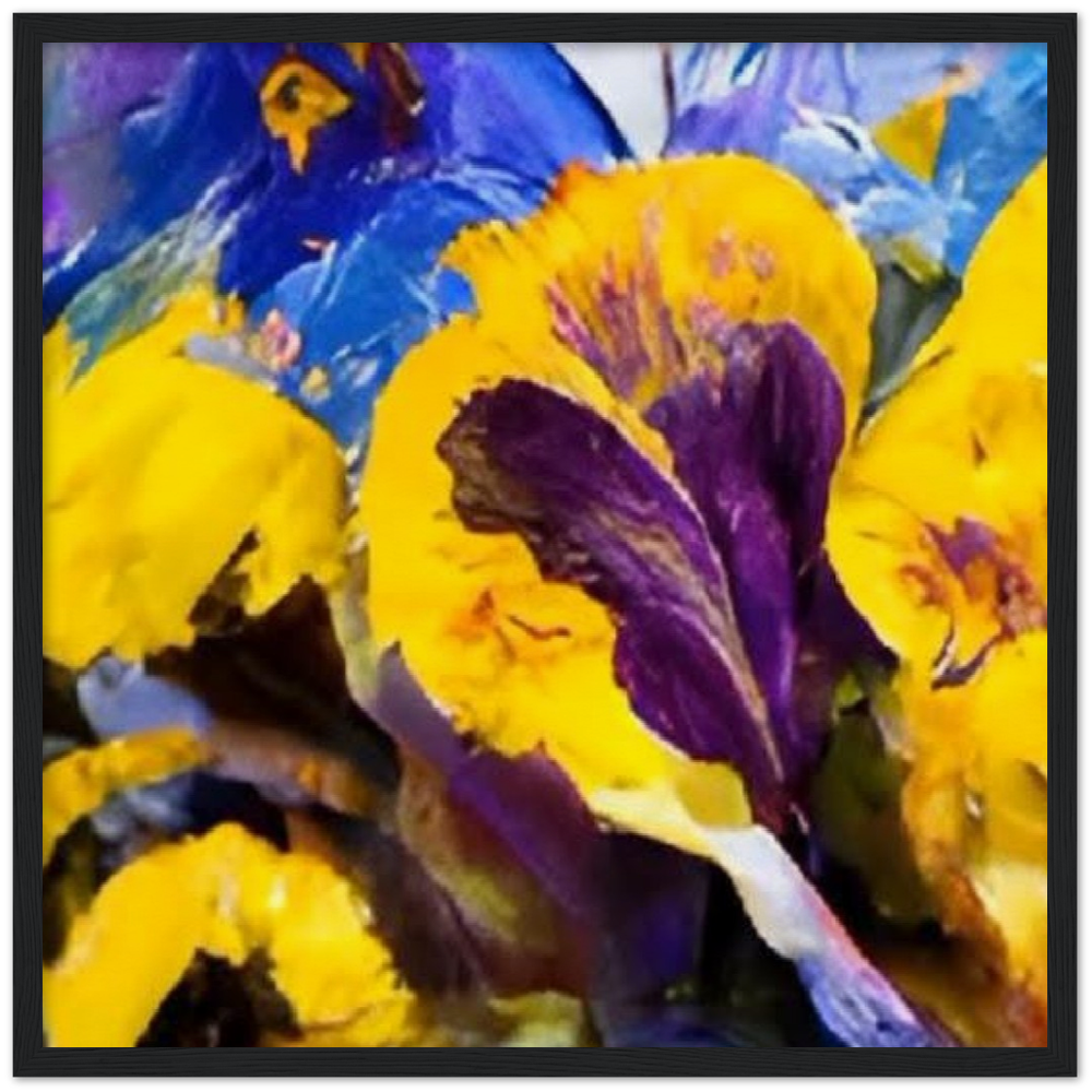 Mama's Pansy Museum-Quality Matte Paper Wooden Framed Poster