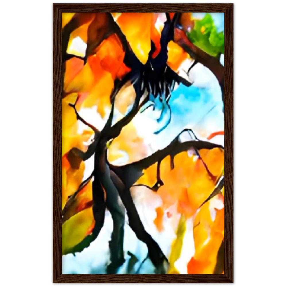 Autumn Premium Matte Paper Wooden Framed Poster