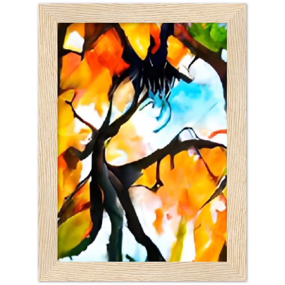 Autumn Premium Matte Paper Wooden Framed Poster