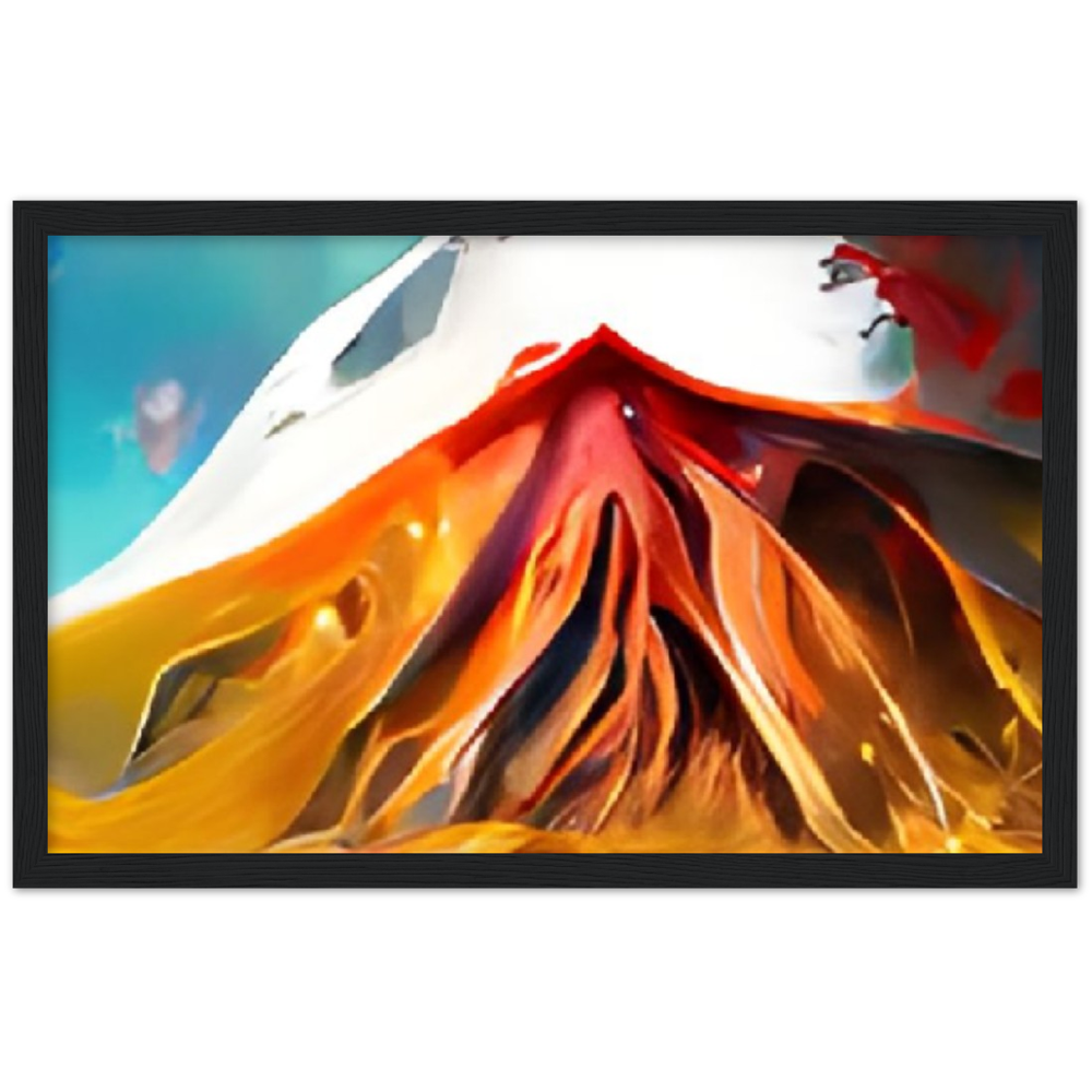 Mt. Fury Premium Matte Paper Wooden Framed Poster