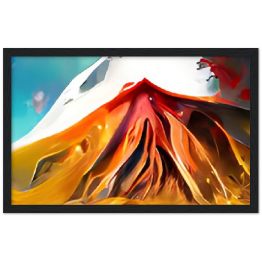 Mt. Fury Premium Matte Paper Wooden Framed Poster