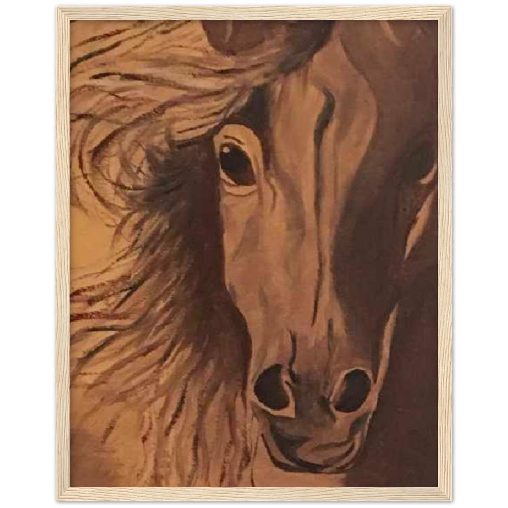 Horse Premium Matte Paper Wooden Framed Poster