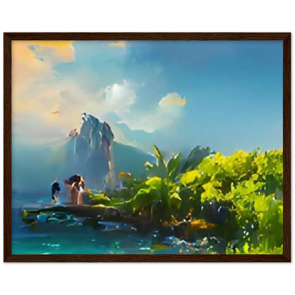 The Island Museum-Quality Matte Paper Wooden Framed Poster