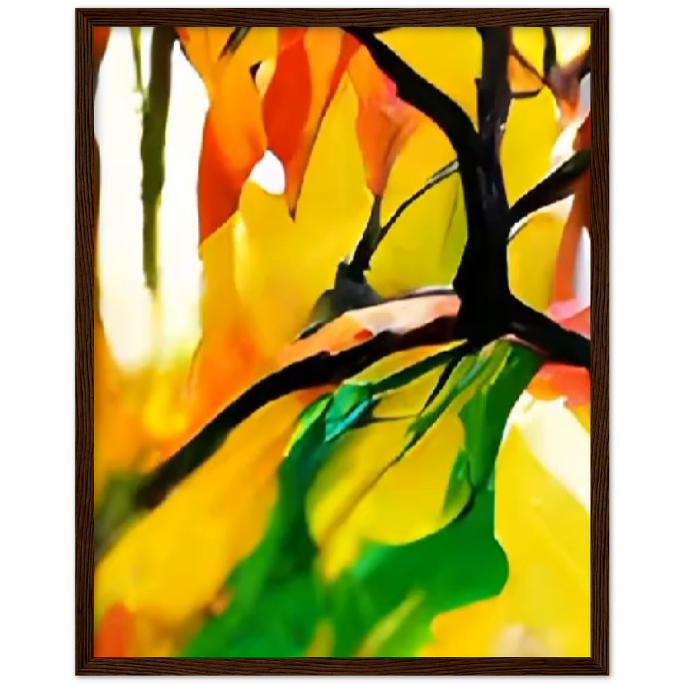 Autumn Day Premium Matte Paper Wooden Framed Poster