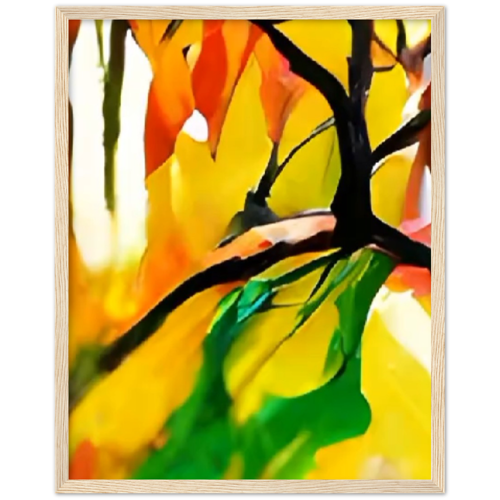 Autumn Day Premium Matte Paper Wooden Framed Poster