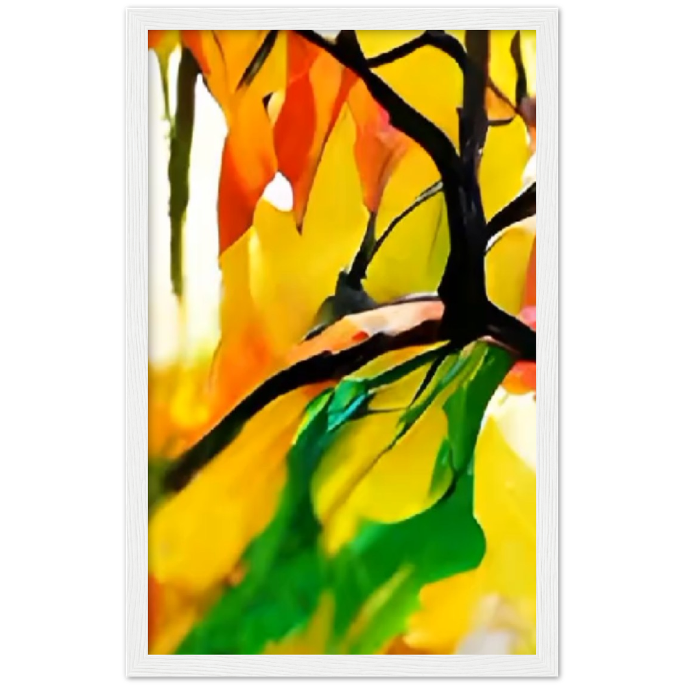 Autumn Day Premium Matte Paper Wooden Framed Poster