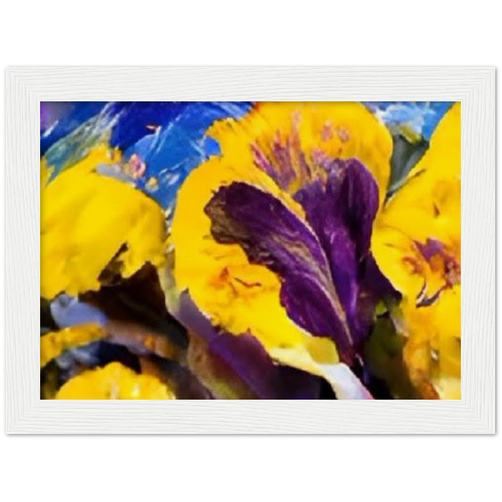 Mama's Pansy Museum-Quality Matte Paper Wooden Framed Poster