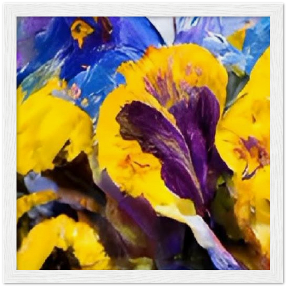 Mama's Pansy Museum-Quality Matte Paper Wooden Framed Poster