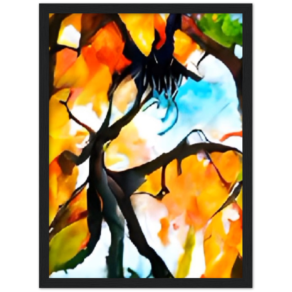 Autumn Premium Matte Paper Wooden Framed Poster