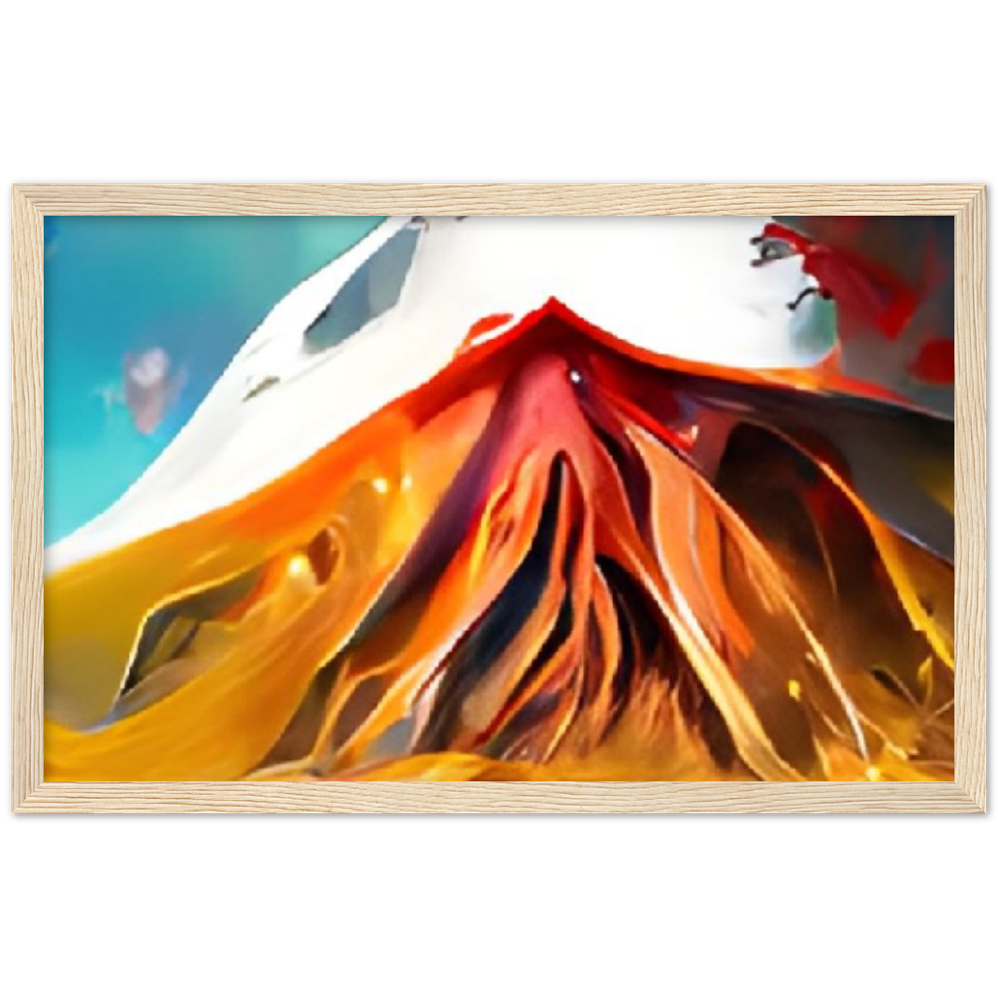 Mt. Fury Premium Matte Paper Wooden Framed Poster