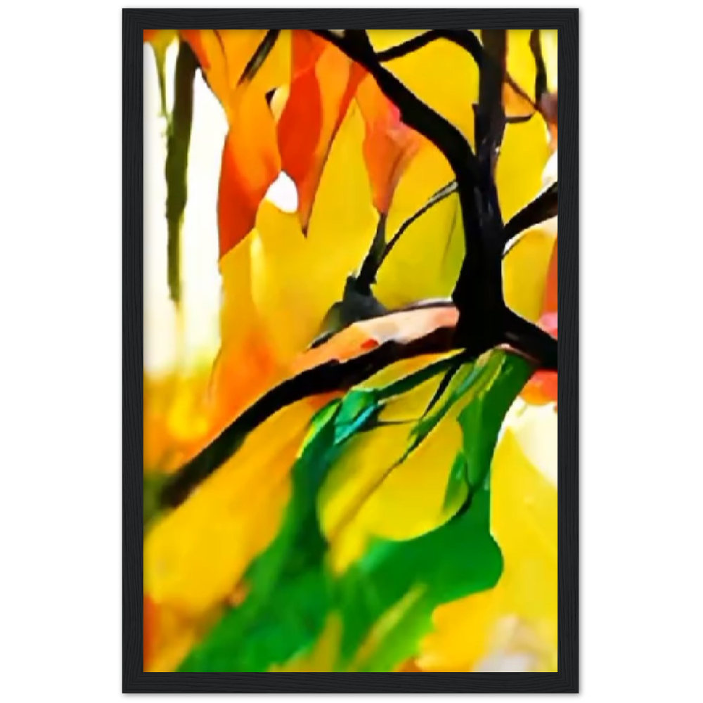 Autumn Day Premium Matte Paper Wooden Framed Poster