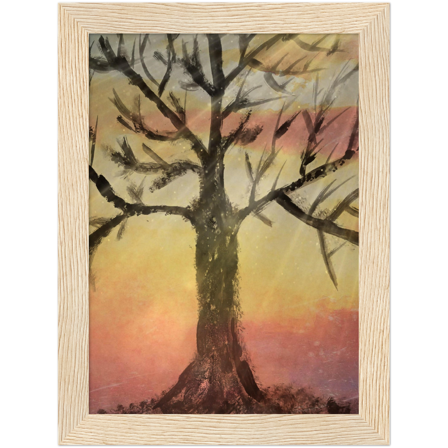 Autumns End Premium Matte Paper Wooden Framed Poster