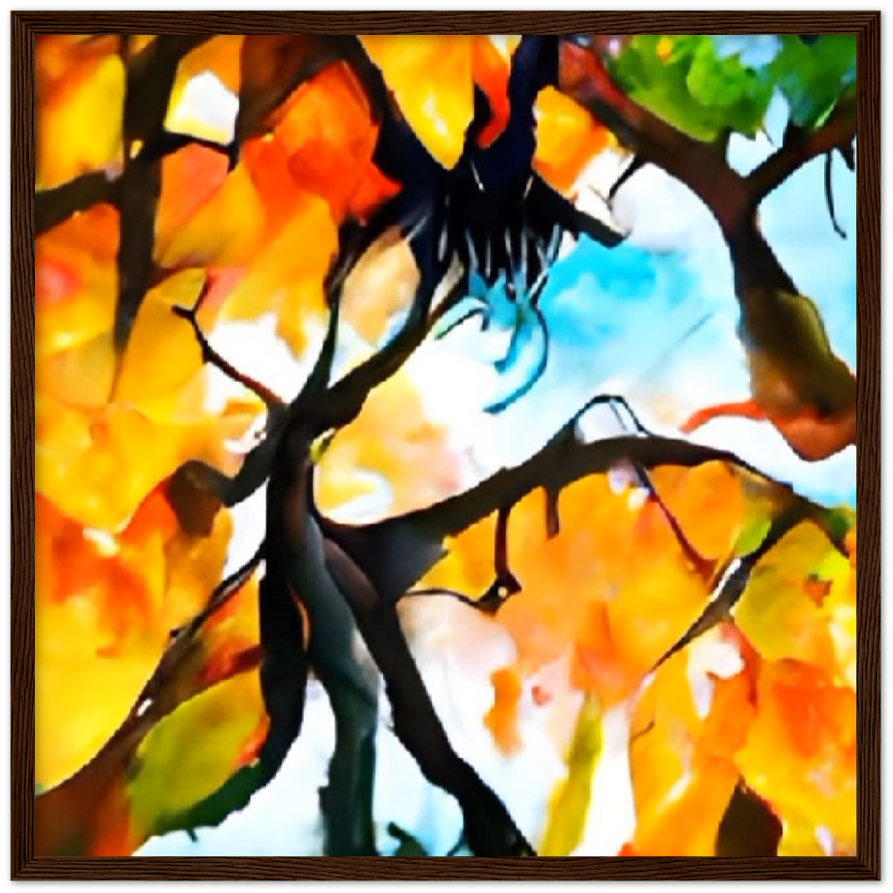 Autumn Premium Matte Paper Wooden Framed Poster