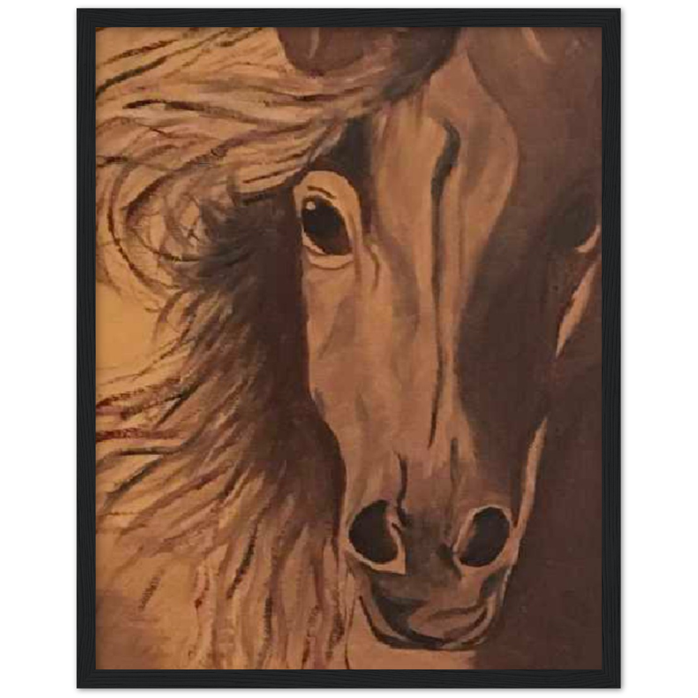 Horse Premium Matte Paper Wooden Framed Poster