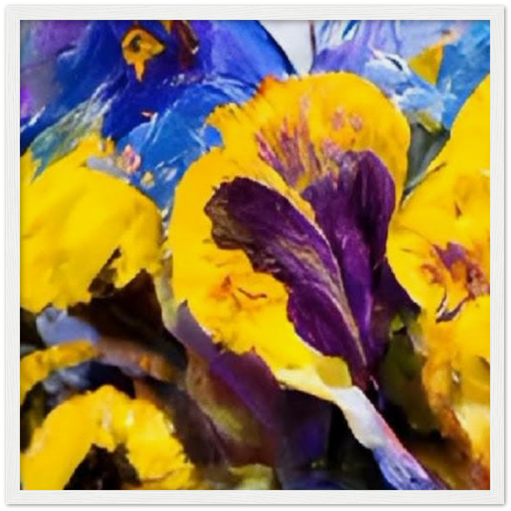 Mama's Pansy Museum-Quality Matte Paper Wooden Framed Poster