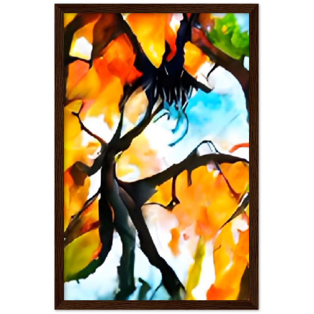 Autumn Premium Matte Paper Wooden Framed Poster