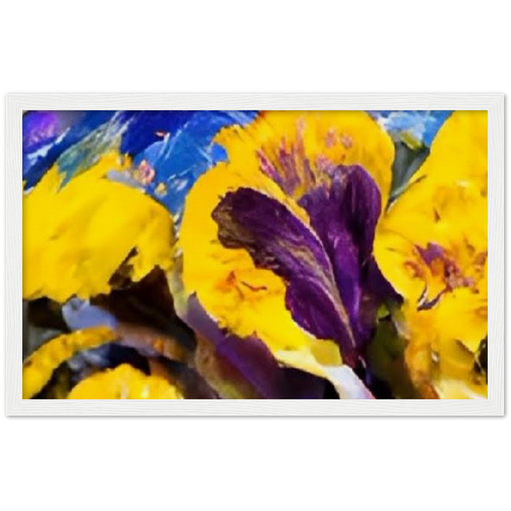 Mama's Pansy Museum-Quality Matte Paper Wooden Framed Poster