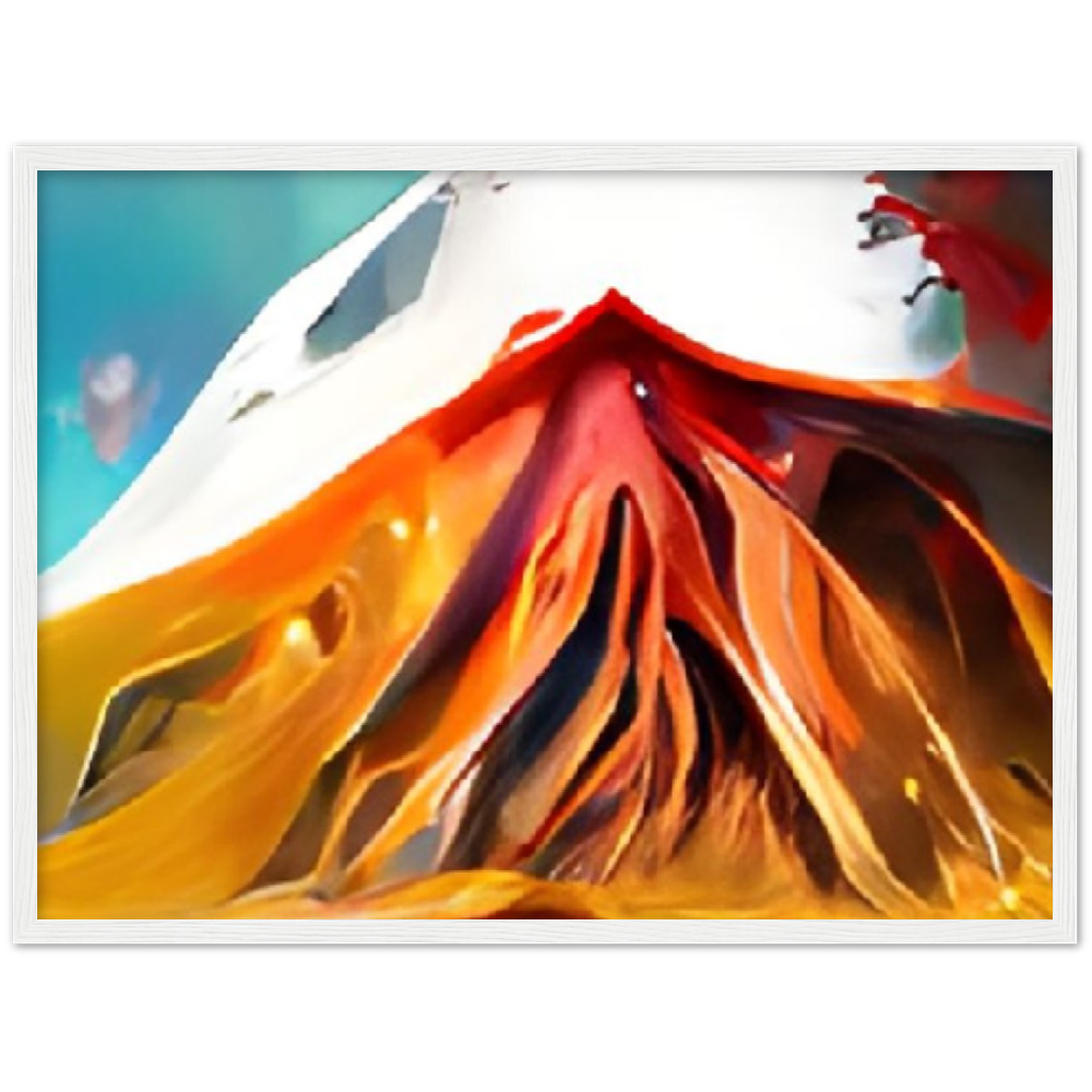 Mt. Fury Premium Matte Paper Wooden Framed Poster