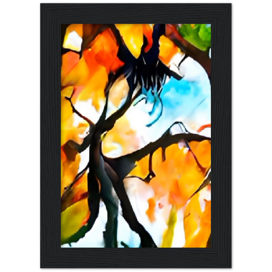 Autumn Premium Matte Paper Wooden Framed Poster