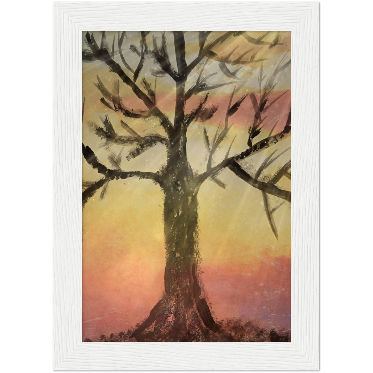 Autumns End Premium Matte Paper Wooden Framed Poster