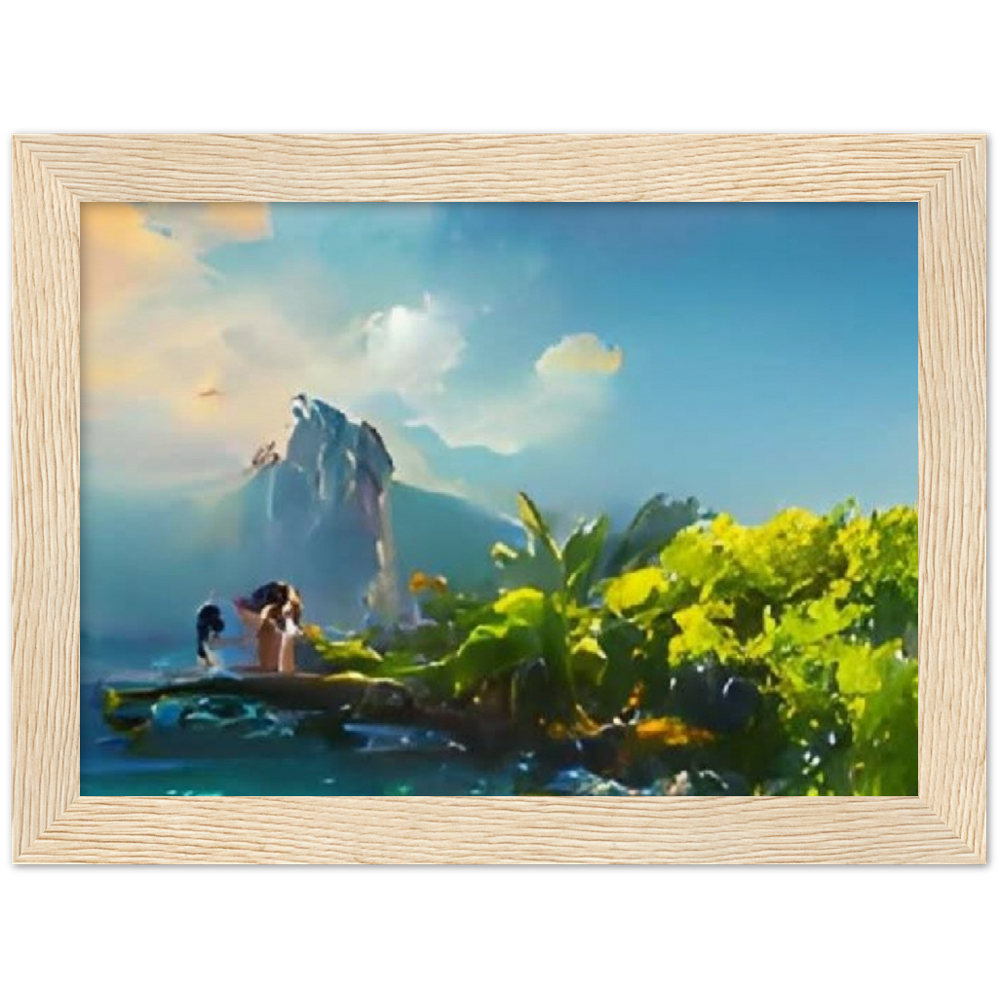 The Island Museum-Quality Matte Paper Wooden Framed Poster