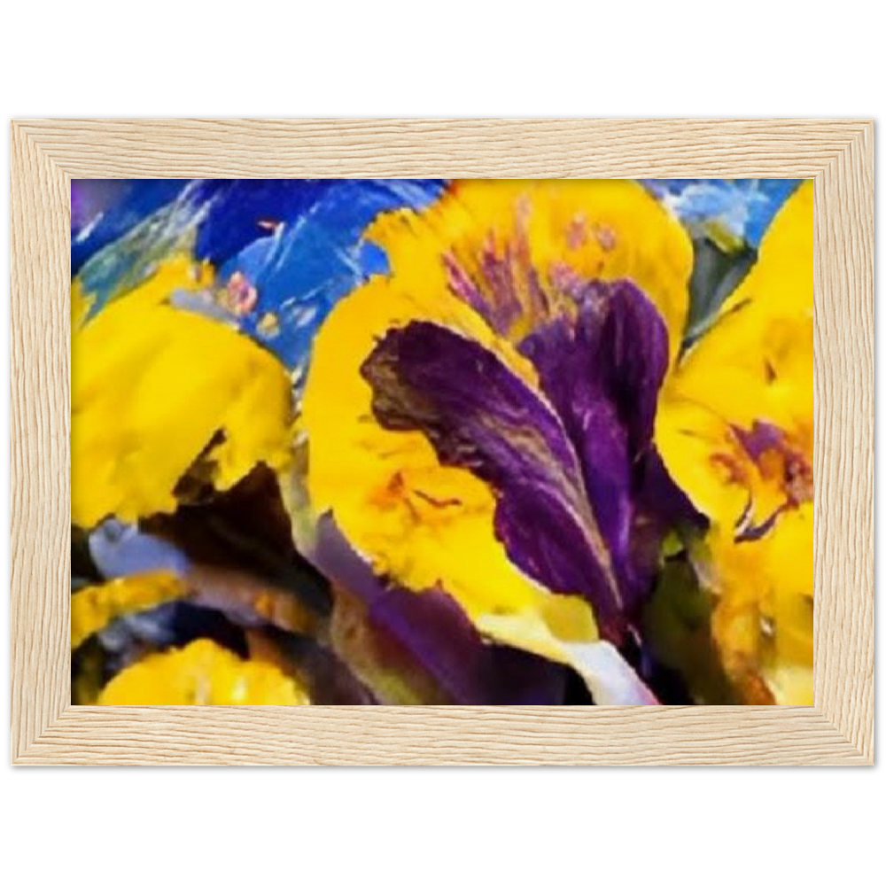 Mama's Pansy Museum-Quality Matte Paper Wooden Framed Poster