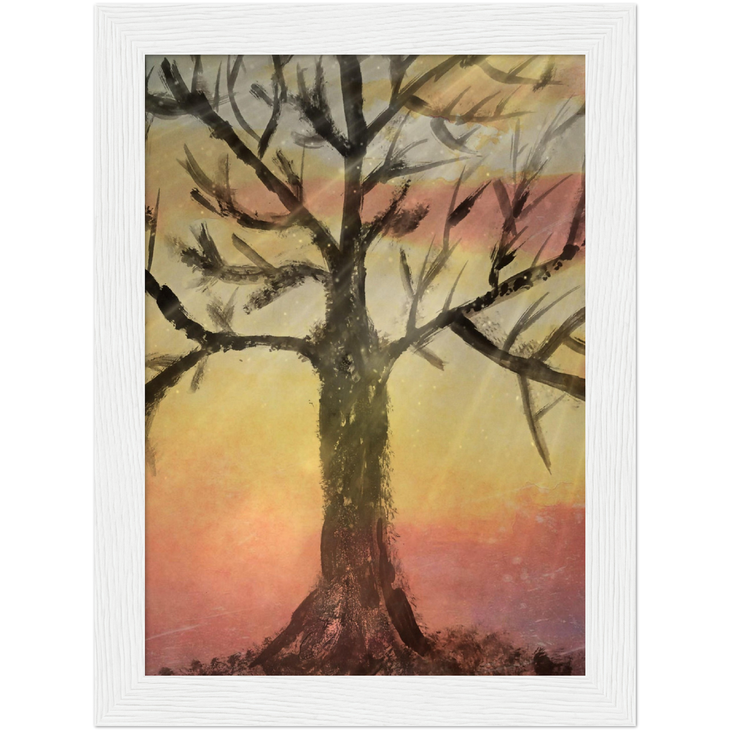 Autumns End Premium Matte Paper Wooden Framed Poster