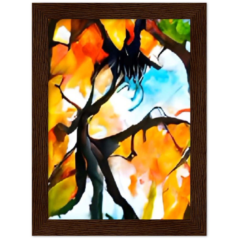 Autumn Premium Matte Paper Wooden Framed Poster