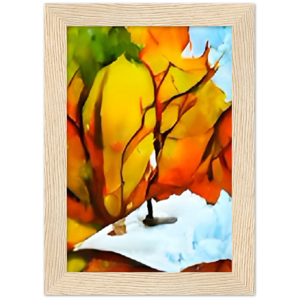 First Snow Premium Matte Paper Wooden Framed Poster