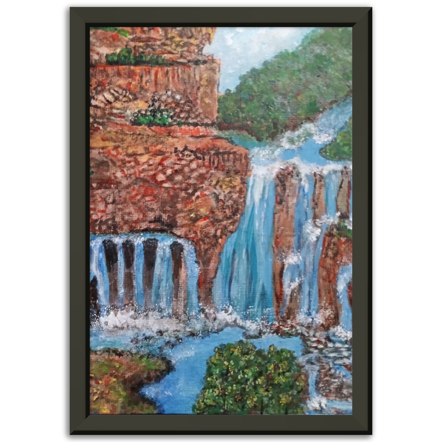 The Falls Premium Matte Paper Metal Framed Poster