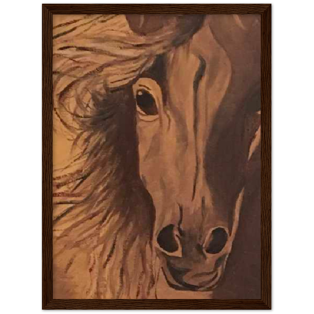 Horse Premium Matte Paper Wooden Framed Poster