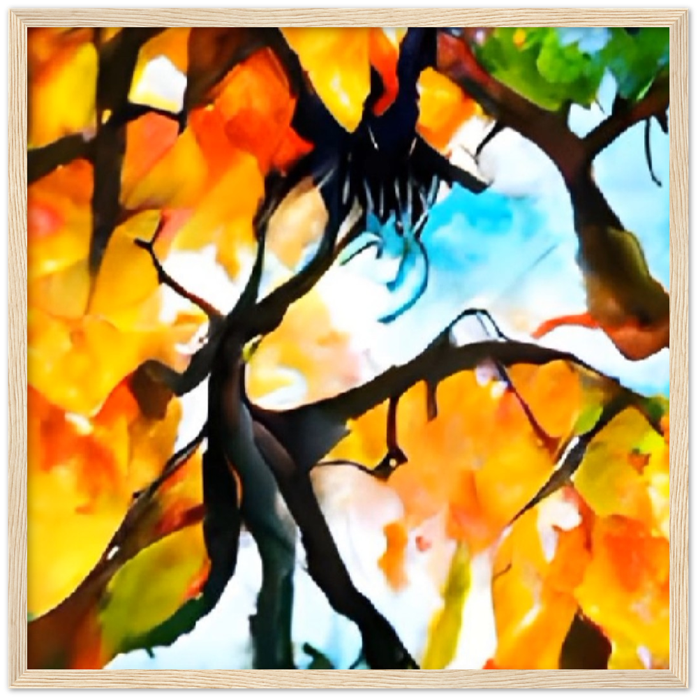 Autumn Premium Matte Paper Wooden Framed Poster