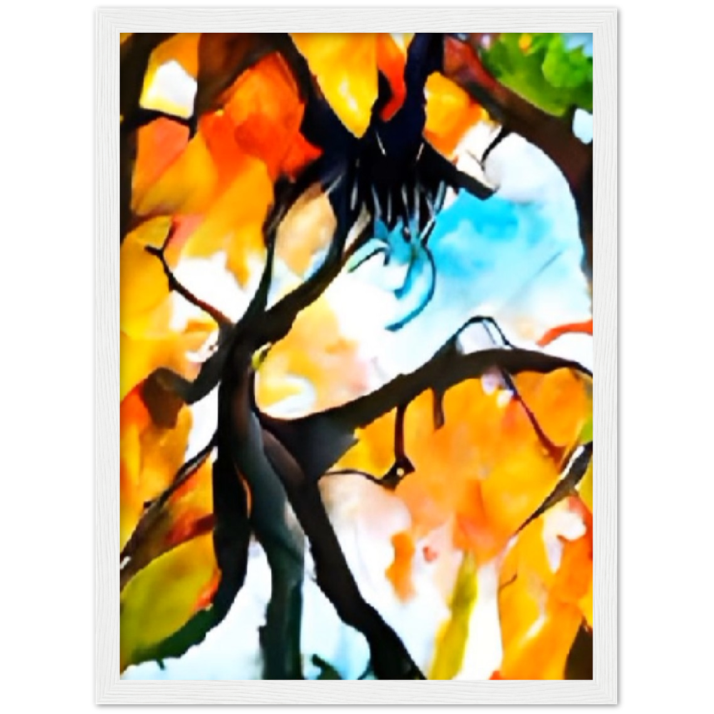 Autumn Premium Matte Paper Wooden Framed Poster