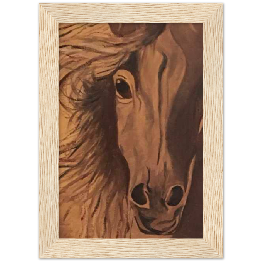 Horse Premium Matte Paper Wooden Framed Poster