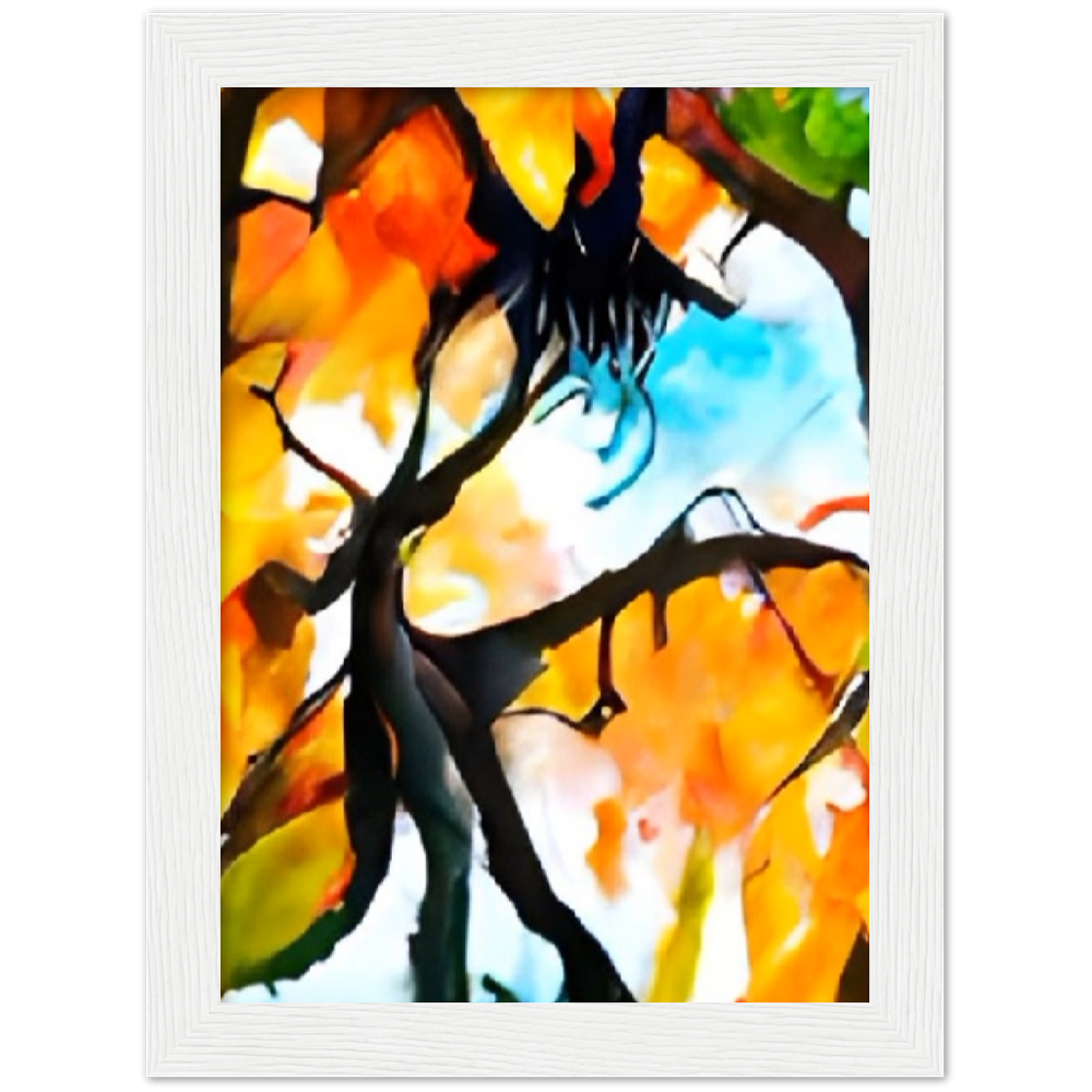 Autumn Premium Matte Paper Wooden Framed Poster