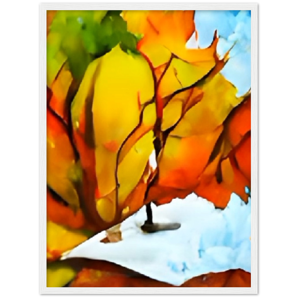 First Snow Premium Matte Paper Wooden Framed Poster