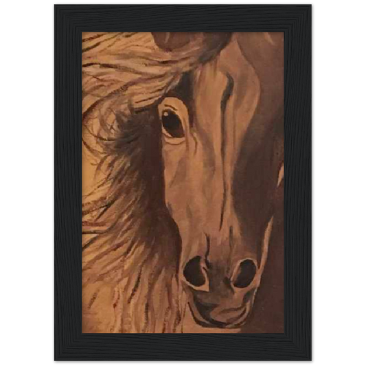 Horse Premium Matte Paper Wooden Framed Poster