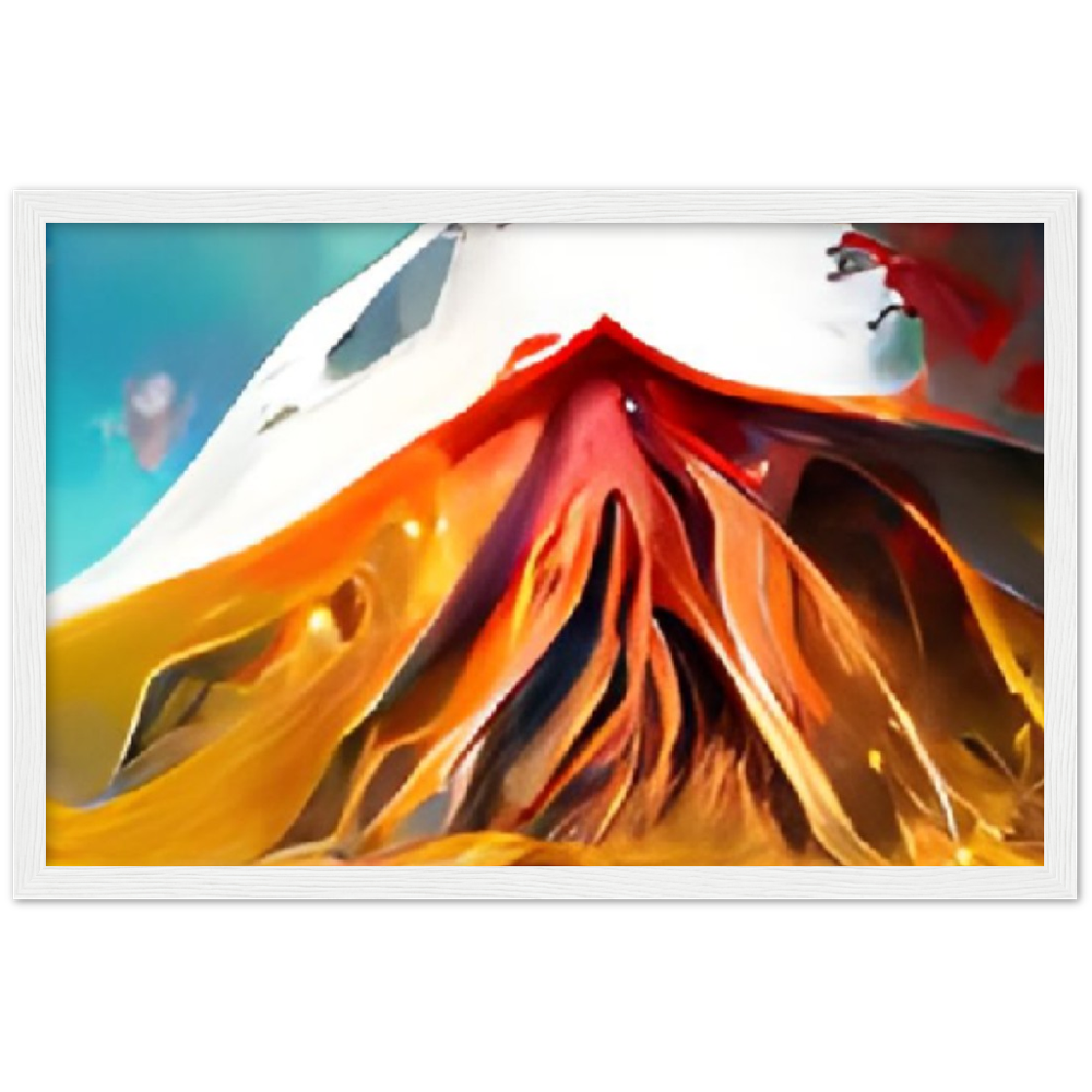 Mt. Fury Premium Matte Paper Wooden Framed Poster