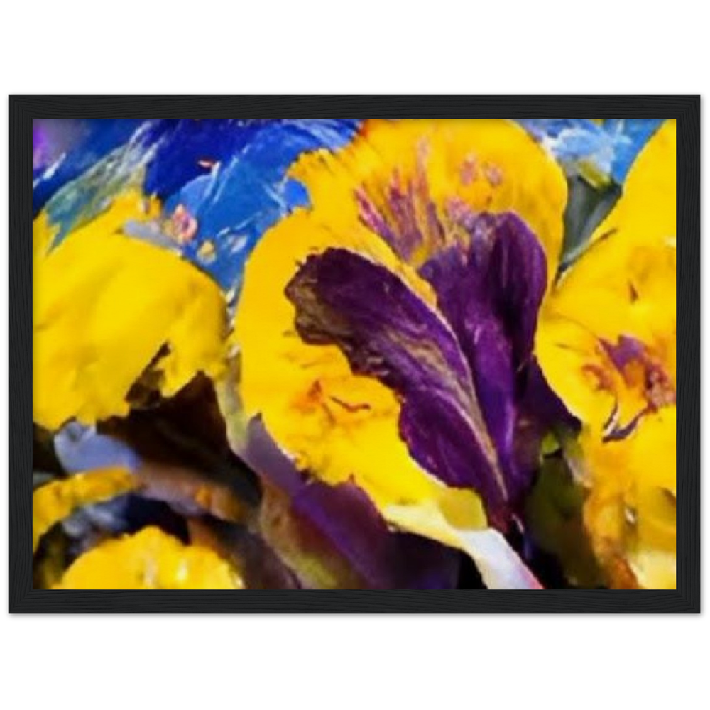 Mama's Pansy Museum-Quality Matte Paper Wooden Framed Poster