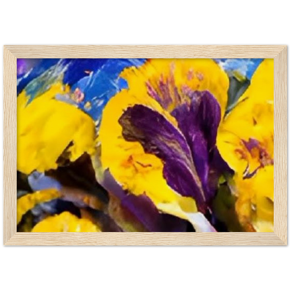 Mama's Pansy Museum-Quality Matte Paper Wooden Framed Poster