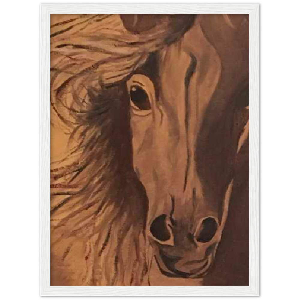 Horse Premium Matte Paper Wooden Framed Poster