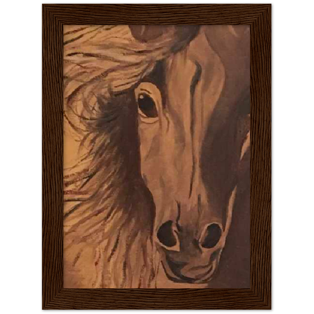 Horse Premium Matte Paper Wooden Framed Poster