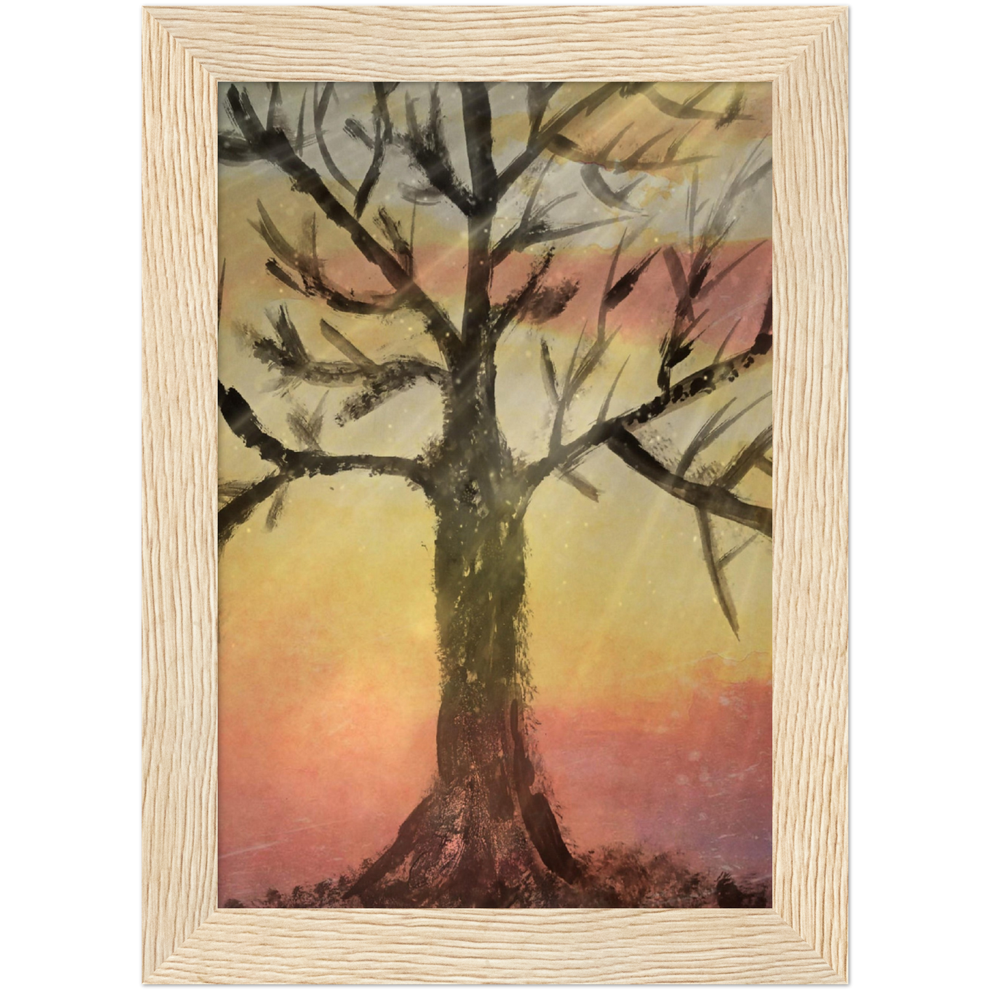 Autumns End Premium Matte Paper Wooden Framed Poster