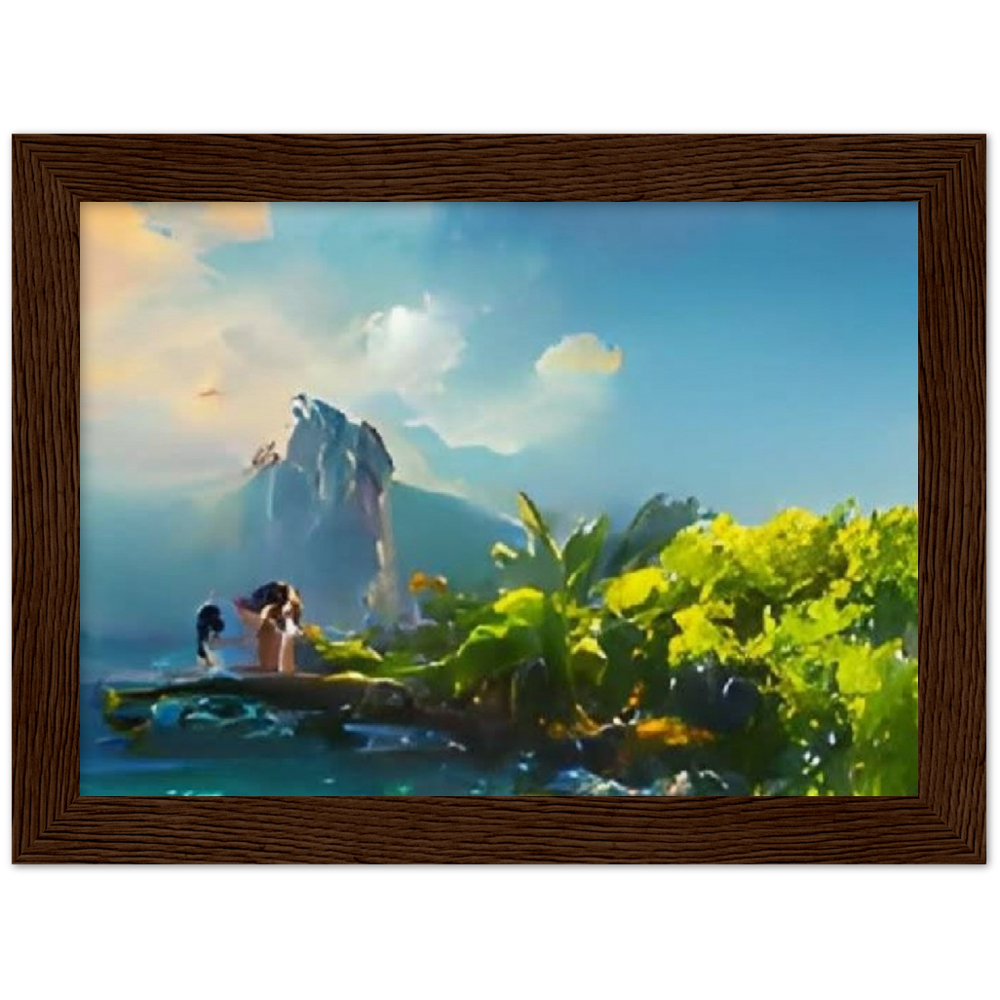 The Island Museum-Quality Matte Paper Wooden Framed Poster